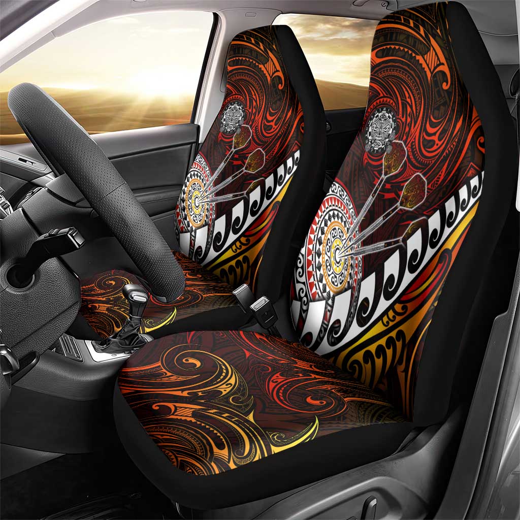 Fern Maori Darts Car Seat Cover New Zealand Darts