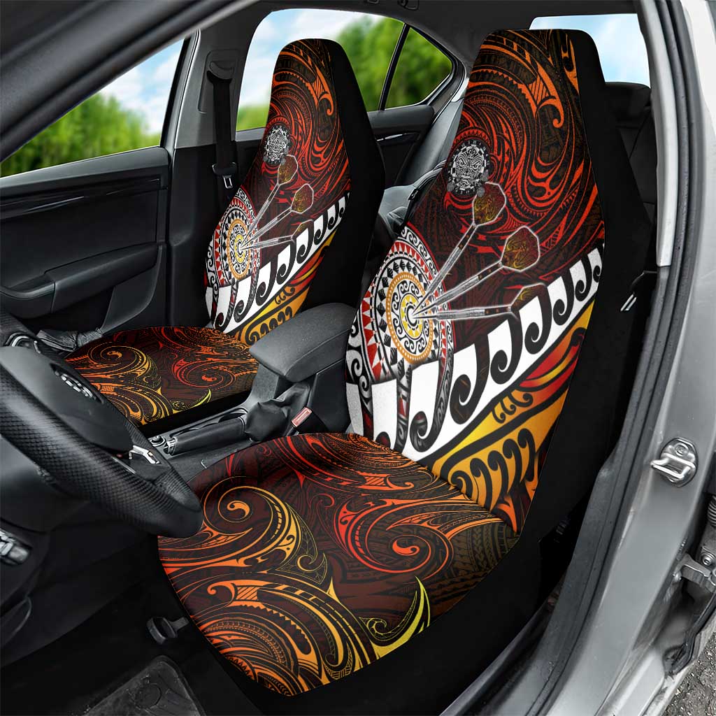 Fern Maori Darts Car Seat Cover New Zealand Darts