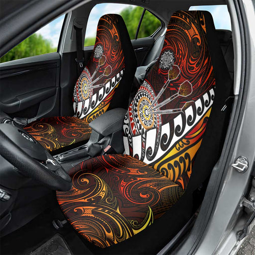 Fern Maori Darts Car Seat Cover New Zealand Darts