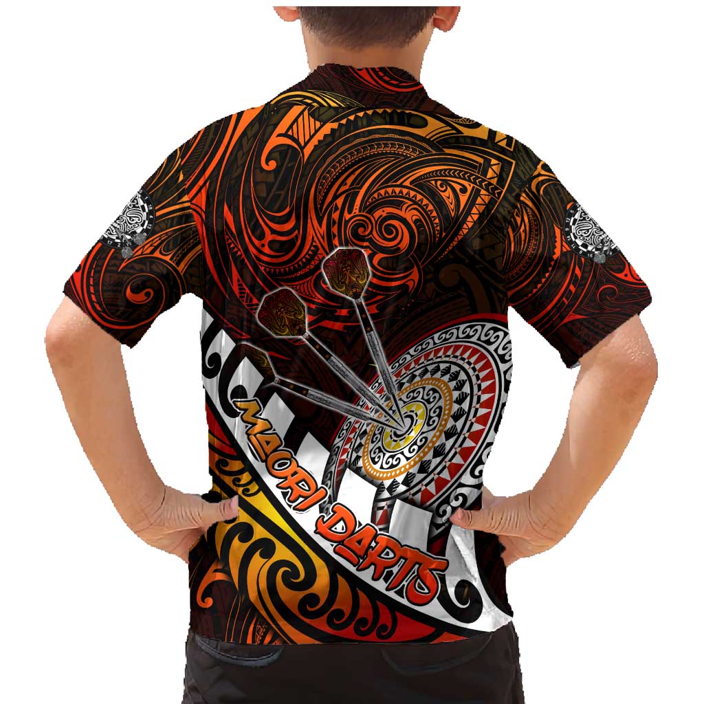 Personalised Fern Maori Darts Family Matching Mermaid Dress and Hawaiian Shirt New Zealand Darts