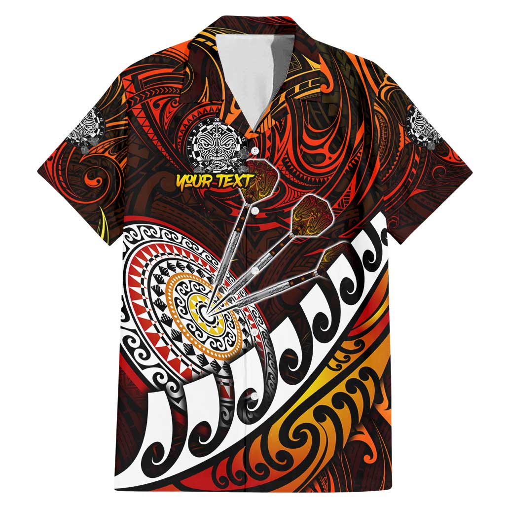 Personalised Fern Maori Darts Family Matching Mermaid Dress and Hawaiian Shirt New Zealand Darts