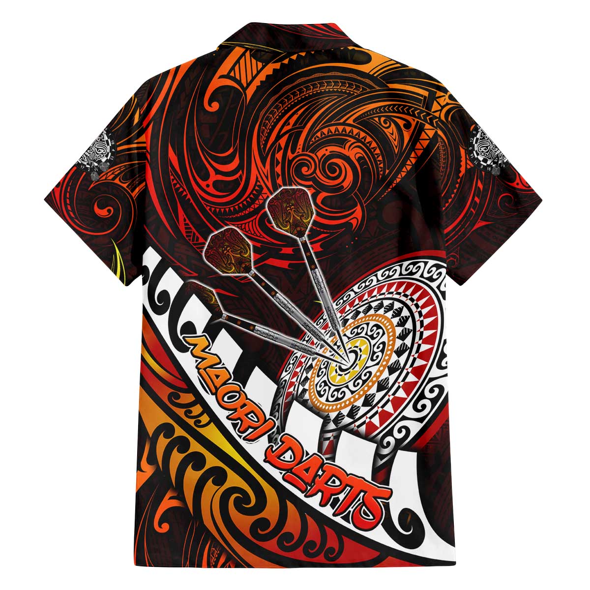 Personalised Fern Maori Darts Family Matching Off The Shoulder Long Sleeve Dress and Hawaiian Shirt New Zealand Darts