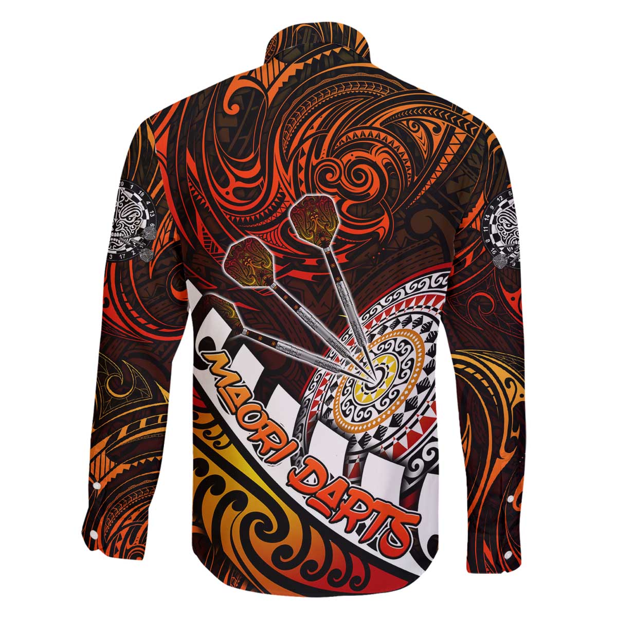 Personalised Fern Maori Darts Family Matching Off The Shoulder Long Sleeve Dress and Hawaiian Shirt New Zealand Darts