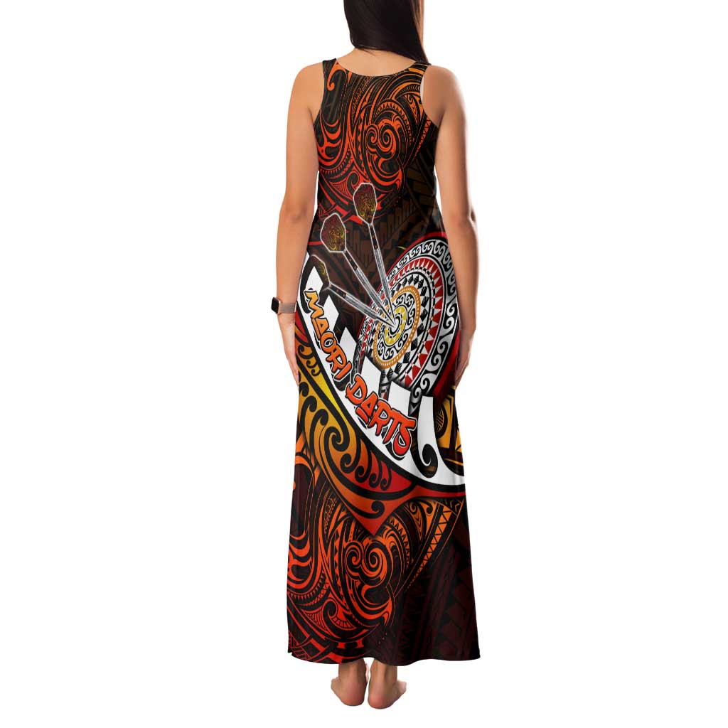 Personalised Fern Maori Darts Family Matching Tank Maxi Dress and Hawaiian Shirt New Zealand Darts