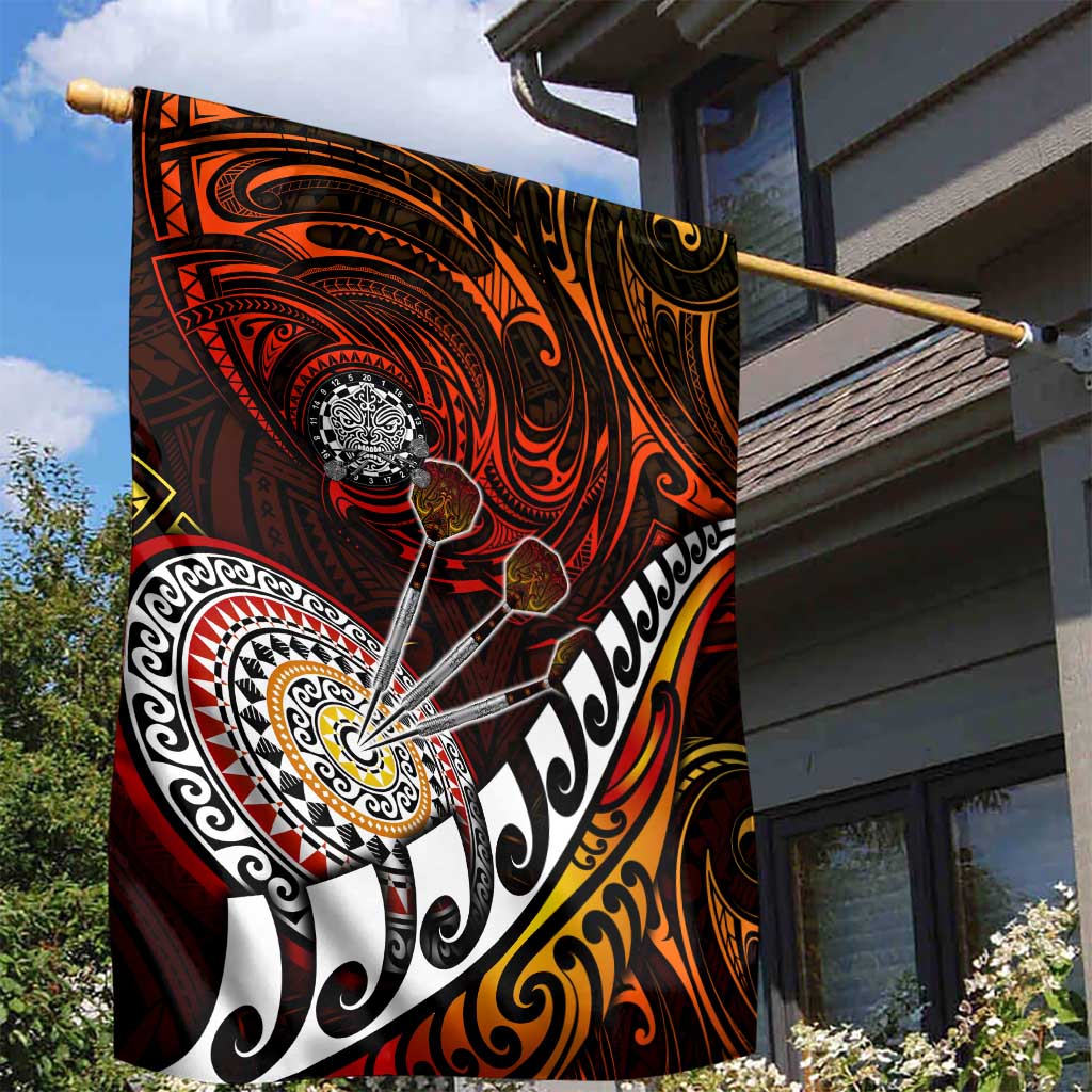 Fern Maori Darts Garden Flag New Zealand Darts