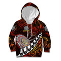 Personalised Fern Maori Darts Kid Hoodie New Zealand Darts