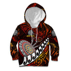 Personalised Fern Maori Darts Kid Hoodie New Zealand Darts