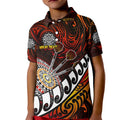 Personalised Fern Maori Darts Kid Polo Shirt New Zealand Darts