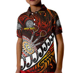 Personalised Fern Maori Darts Kid Polo Shirt New Zealand Darts