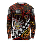 Personalised Fern Maori Darts Long Sleeve Shirt New Zealand Darts