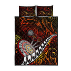 Fern Maori Darts Quilt Bed Set New Zealand Darts