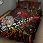 Fern Maori Darts Quilt Bed Set New Zealand Darts