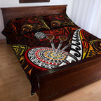 Fern Maori Darts Quilt Bed Set New Zealand Darts