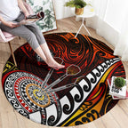Fern Maori Darts Round Carpet New Zealand Darts