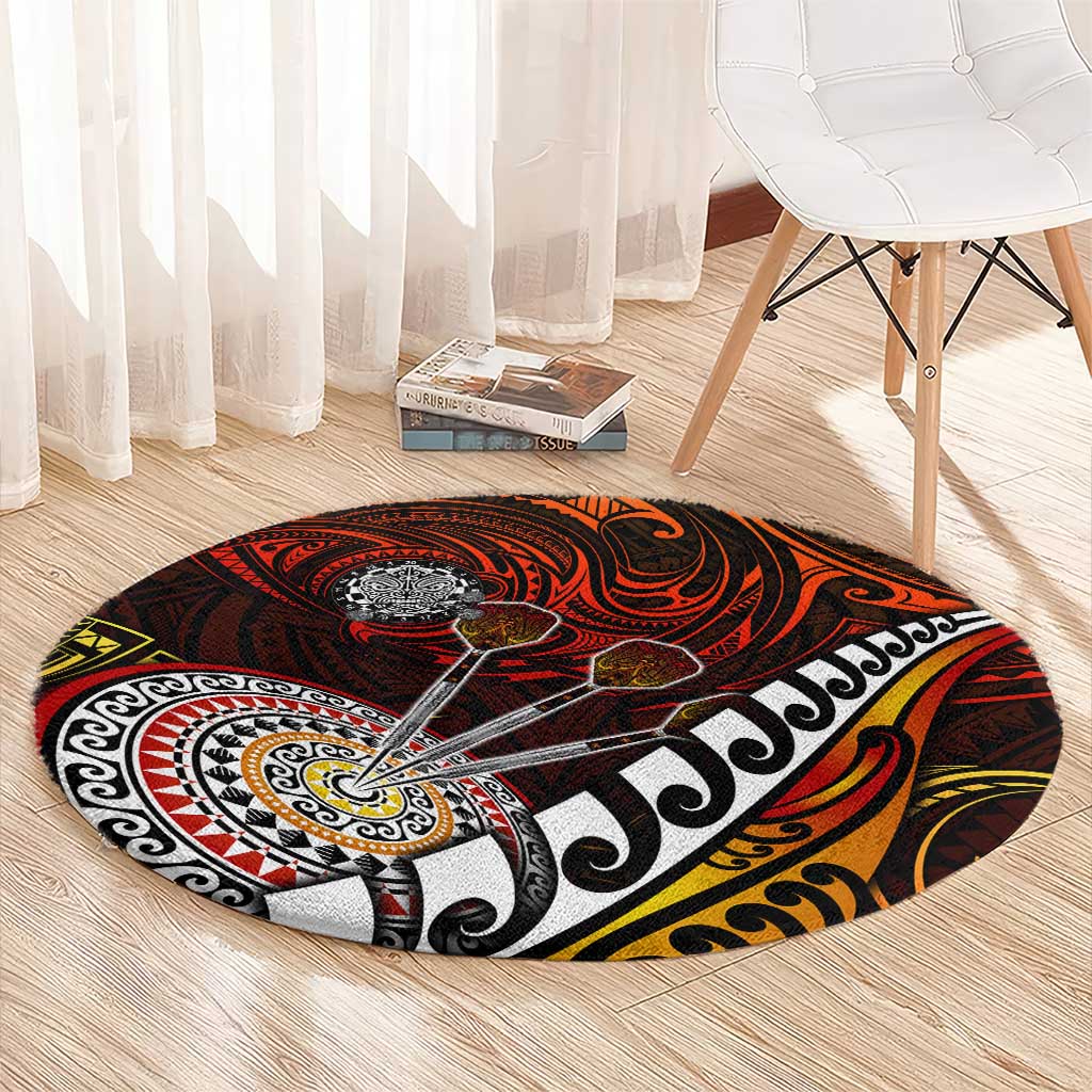 Fern Maori Darts Round Carpet New Zealand Darts