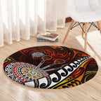 Fern Maori Darts Round Carpet New Zealand Darts