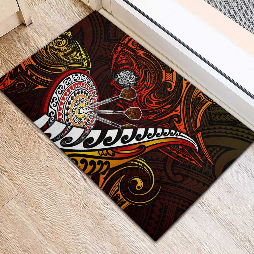 Fern Maori Darts Rubber Doormat New Zealand Darts