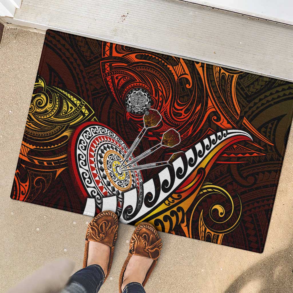 Fern Maori Darts Rubber Doormat New Zealand Darts