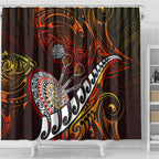Fern Maori Darts Shower Curtain New Zealand Darts