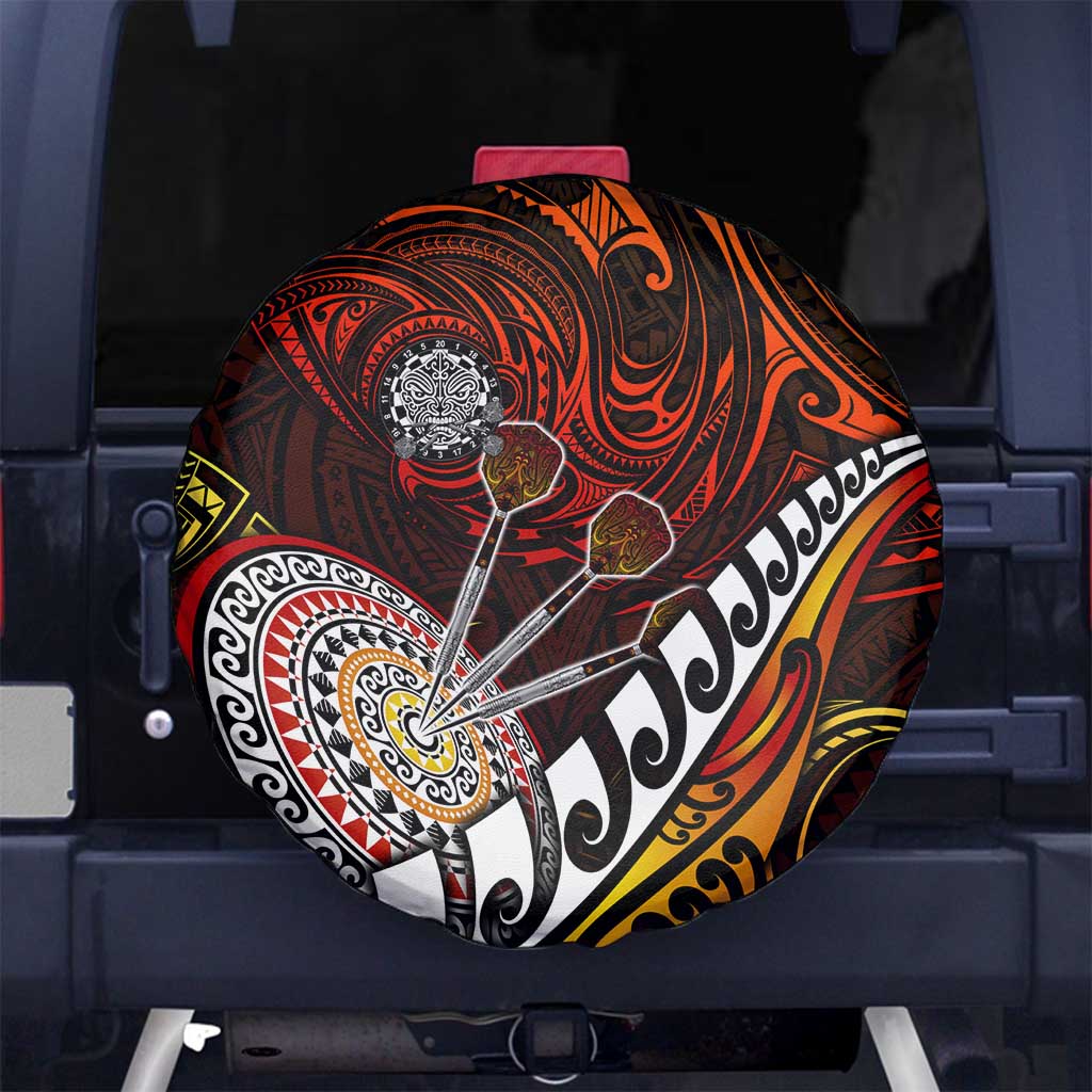 Fern Maori Darts Spare Tire Cover New Zealand Darts