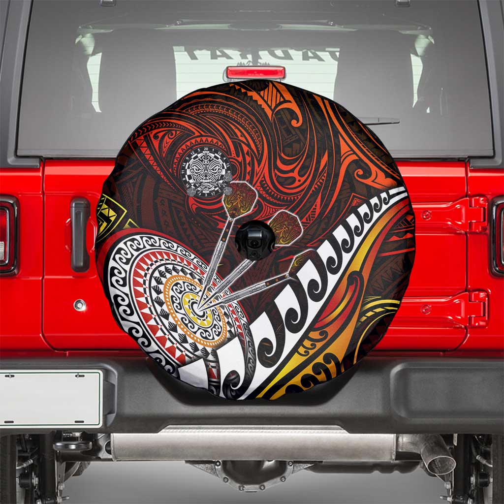 Fern Maori Darts Spare Tire Cover New Zealand Darts
