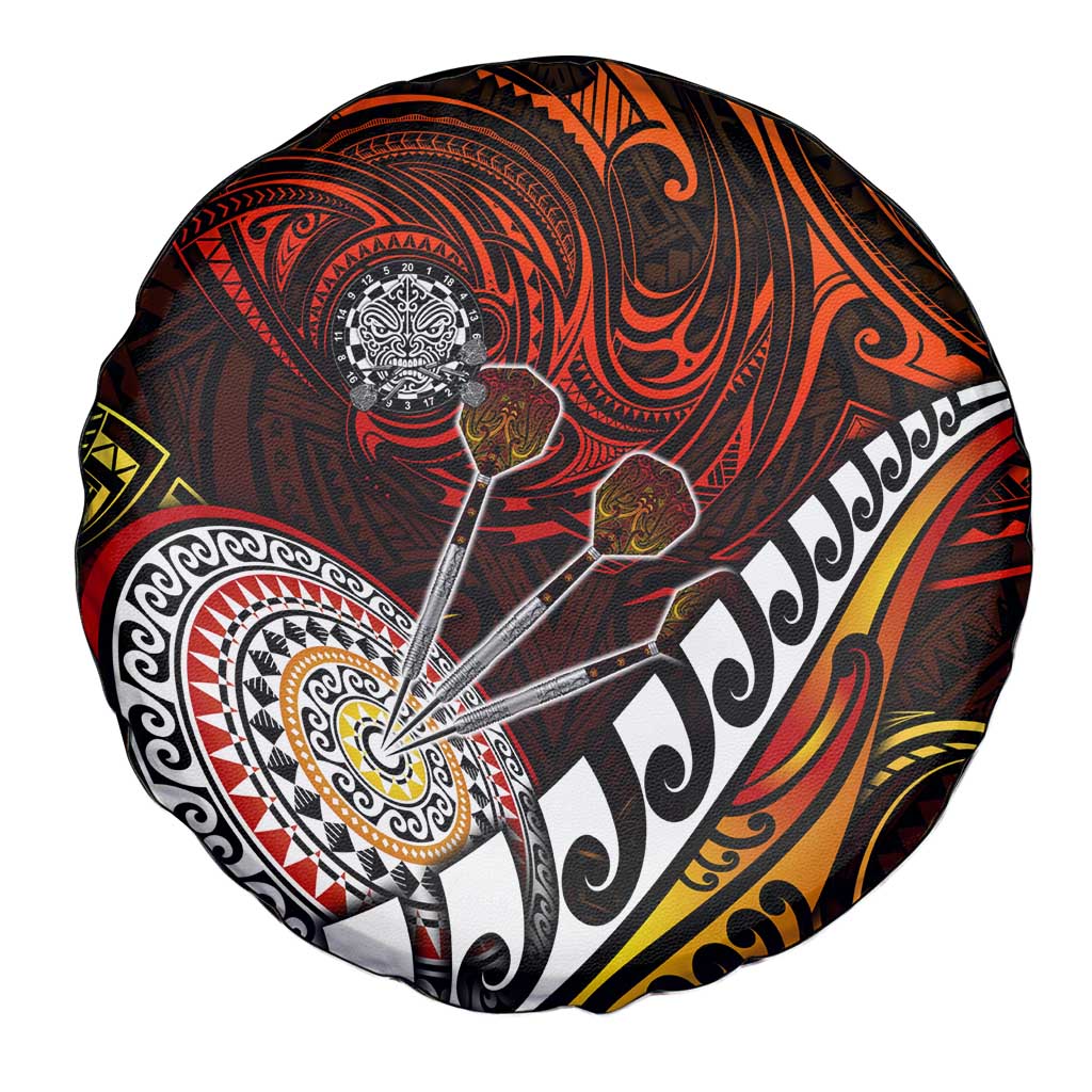 Fern Maori Darts Spare Tire Cover New Zealand Darts