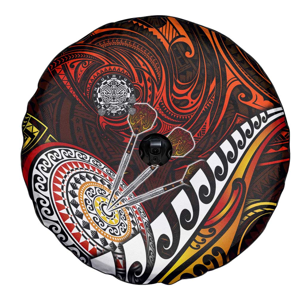 Fern Maori Darts Spare Tire Cover New Zealand Darts
