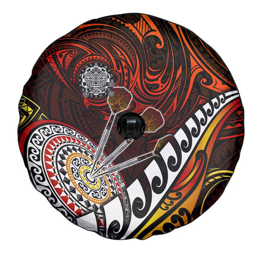 Fern Maori Darts Spare Tire Cover New Zealand Darts