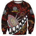 Personalised Fern Maori Darts Sweatshirt New Zealand Darts