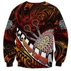 Personalised Fern Maori Darts Sweatshirt New Zealand Darts