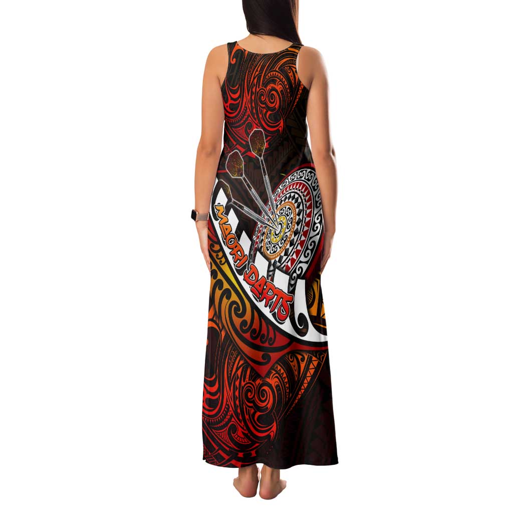Personalised Fern Maori Darts Tank Maxi Dress New Zealand Darts