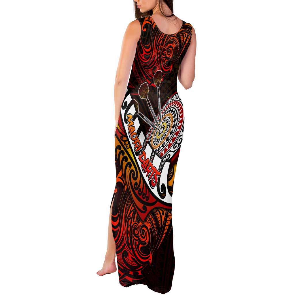 Personalised Fern Maori Darts Tank Maxi Dress New Zealand Darts
