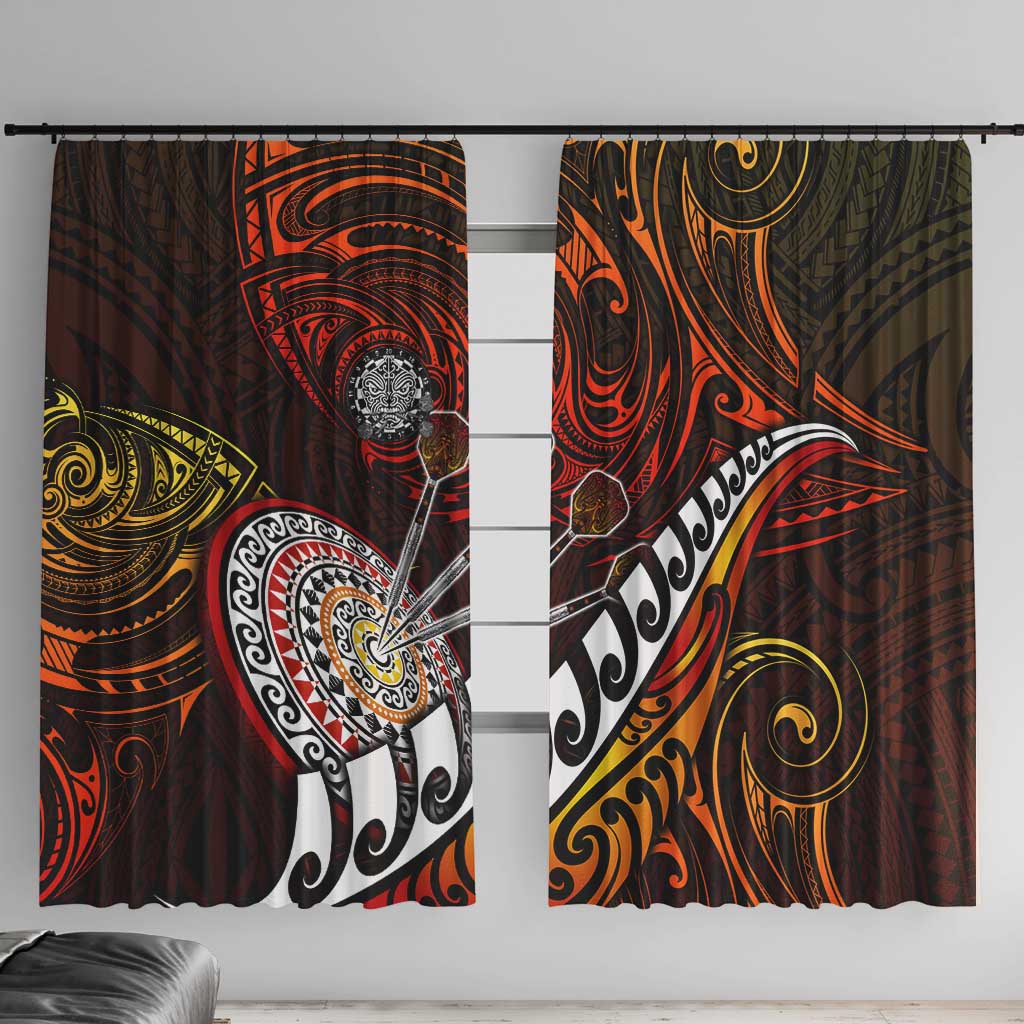 Fern Maori Darts Window Curtain New Zealand Darts