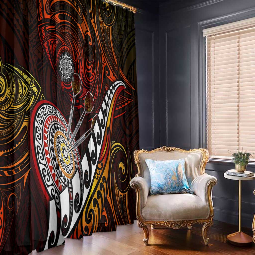 Fern Maori Darts Window Curtain New Zealand Darts