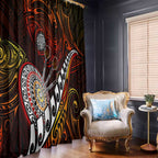 Fern Maori Darts Window Curtain New Zealand Darts