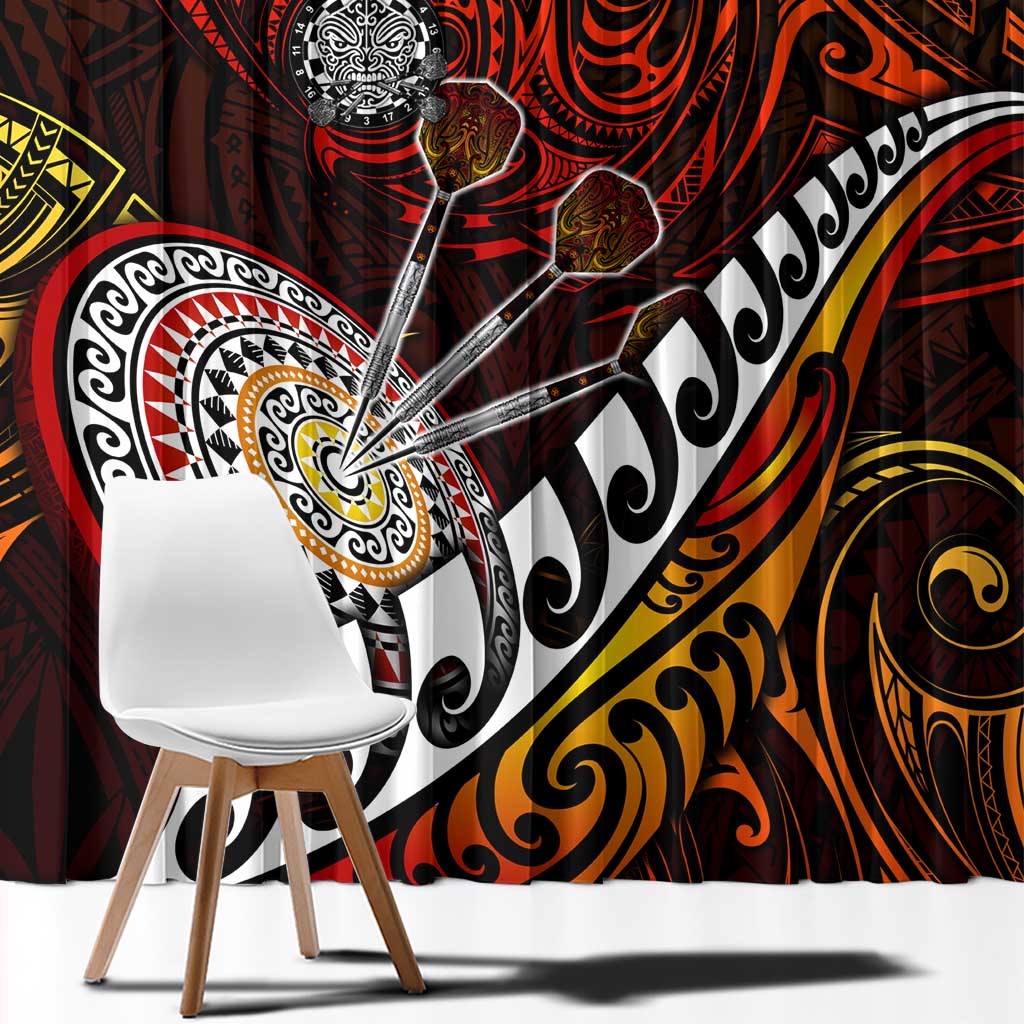 Fern Maori Darts Window Curtain New Zealand Darts