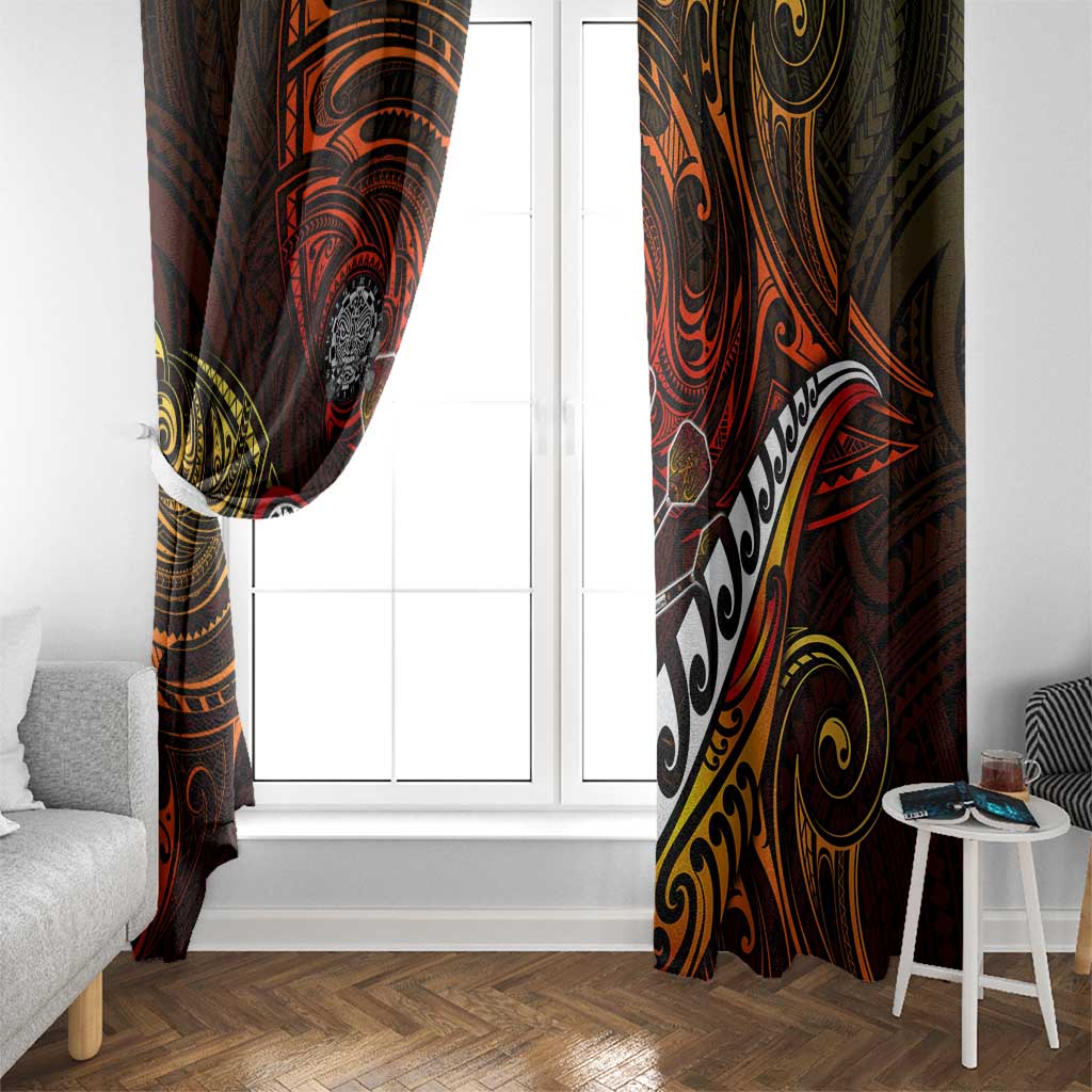 Fern Maori Darts Window Curtain New Zealand Darts
