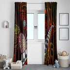 Fern Maori Darts Window Curtain New Zealand Darts