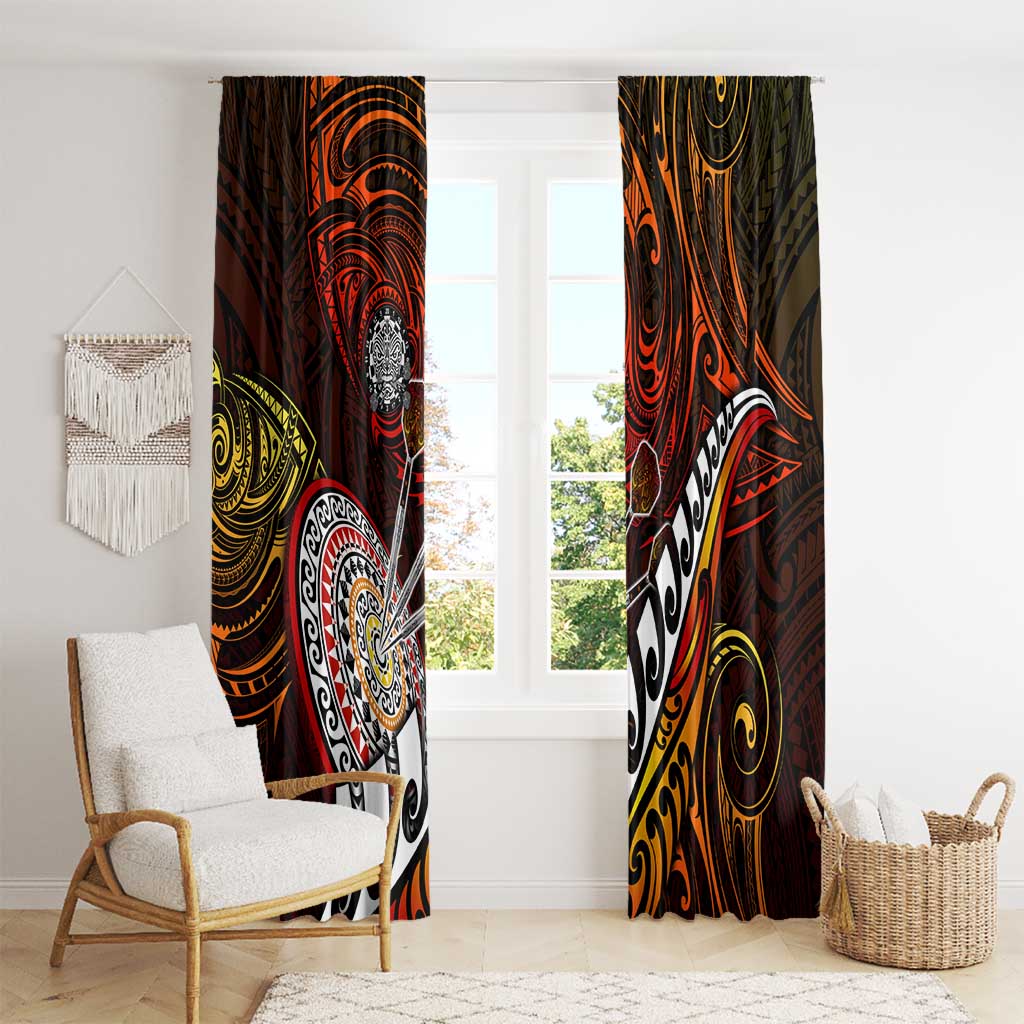 Fern Maori Darts Window Curtain New Zealand Darts