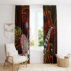 Fern Maori Darts Window Curtain New Zealand Darts