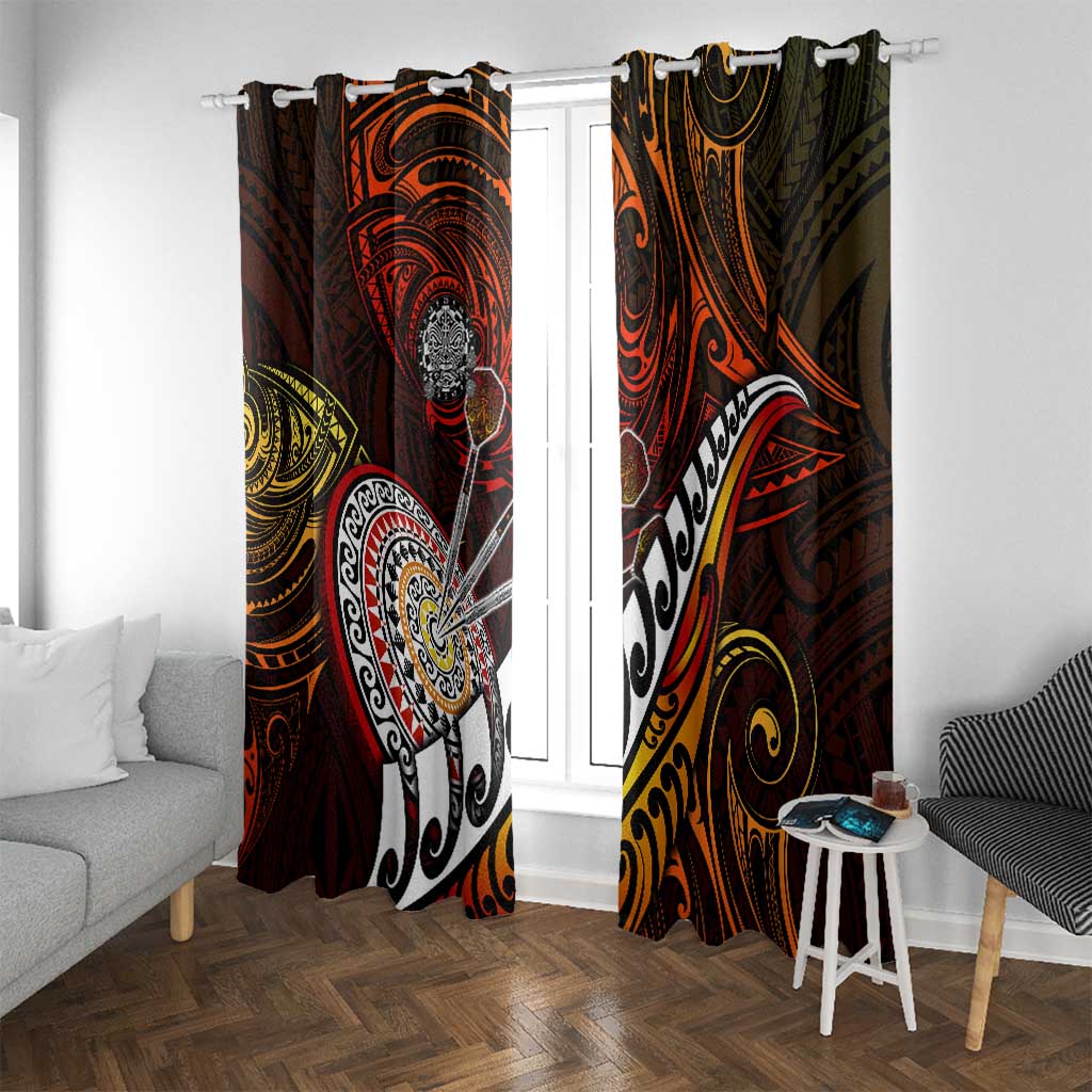 Fern Maori Darts Window Curtain New Zealand Darts