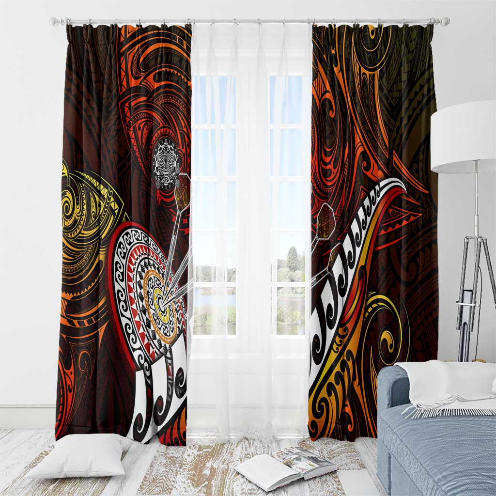 Fern Maori Darts Window Curtain New Zealand Darts