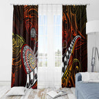 Fern Maori Darts Window Curtain New Zealand Darts