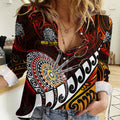 Personalised Fern Maori Darts Women Casual Shirt New Zealand Darts