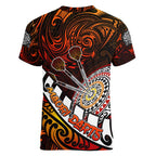 Personalised Fern Maori Darts Women V-Neck T-Shirt New Zealand Darts