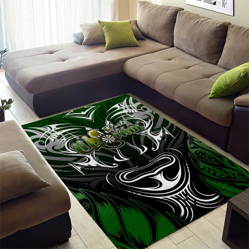 Warriors Maori Darts Area Rug New Zealand Darts Silver Fern
