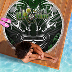 Warriors Maori Darts Beach Blanket New Zealand Darts Silver Fern