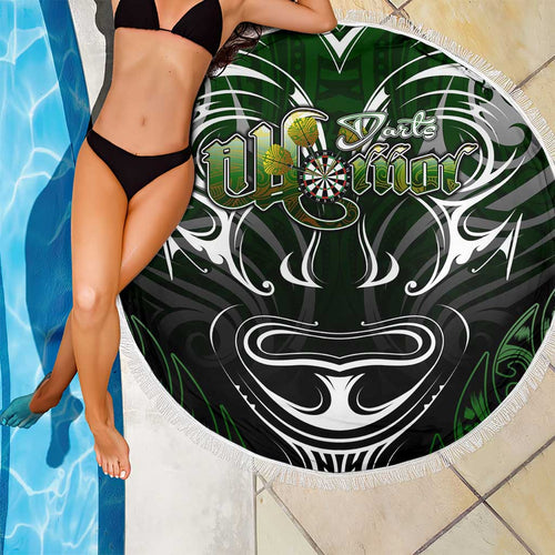Warriors Maori Darts Beach Blanket New Zealand Darts Silver Fern