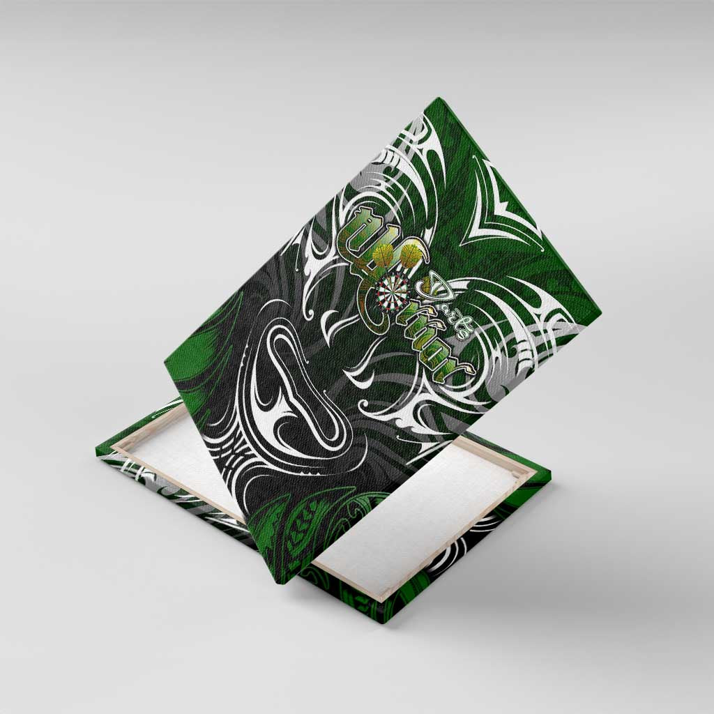 Warriors Maori Darts Canvas Wall Art New Zealand Darts Silver Fern