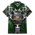 Personalised Warriors Maori Darts Hawaiian Shirt New Zealand Darts Silver Fern